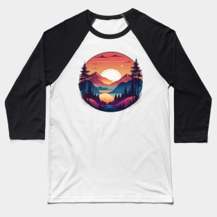 SUNSET TIME Baseball T-Shirt